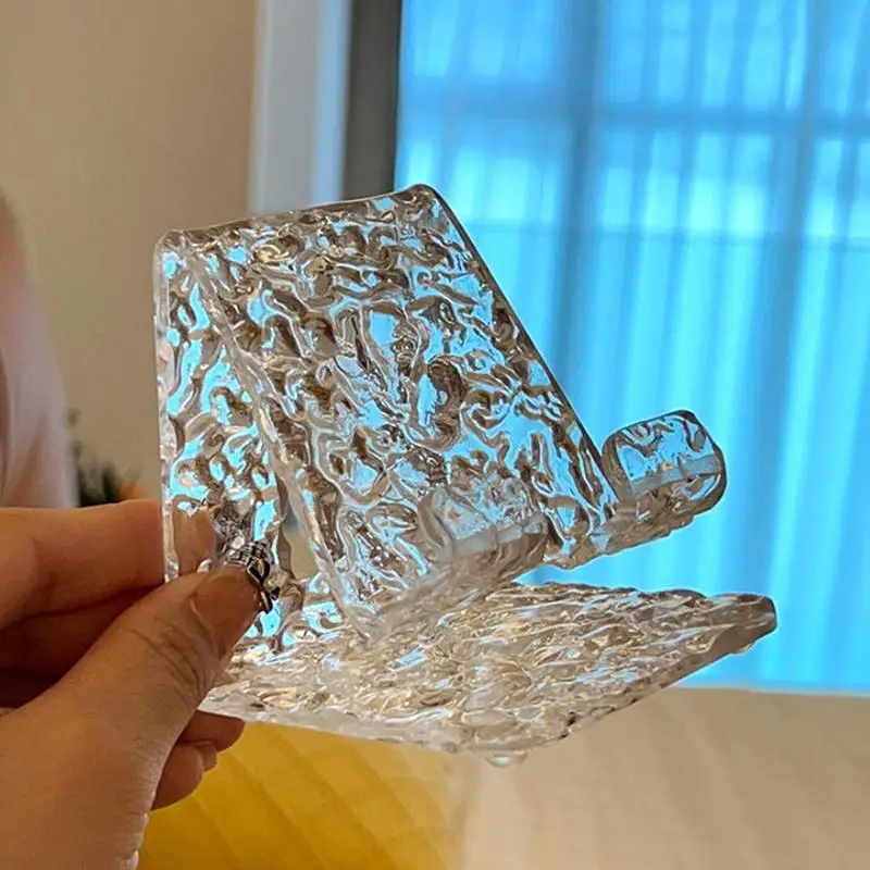 

Акриловая подставка для телефона с волнообразным узором, подставка для планшета, минималистичный дизайн, настольная прикроватная подставка для просмотра видео, креативный дизайн