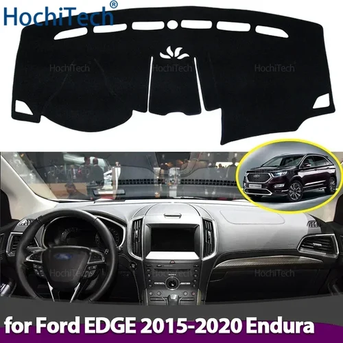 Imagen 1 del producto Cubierta para salpicadero de coche, alfombrilla para Panel de instrumentos, alfombras para Ford EDGE 2015 2016 2017 2018 2019 2020 Endura