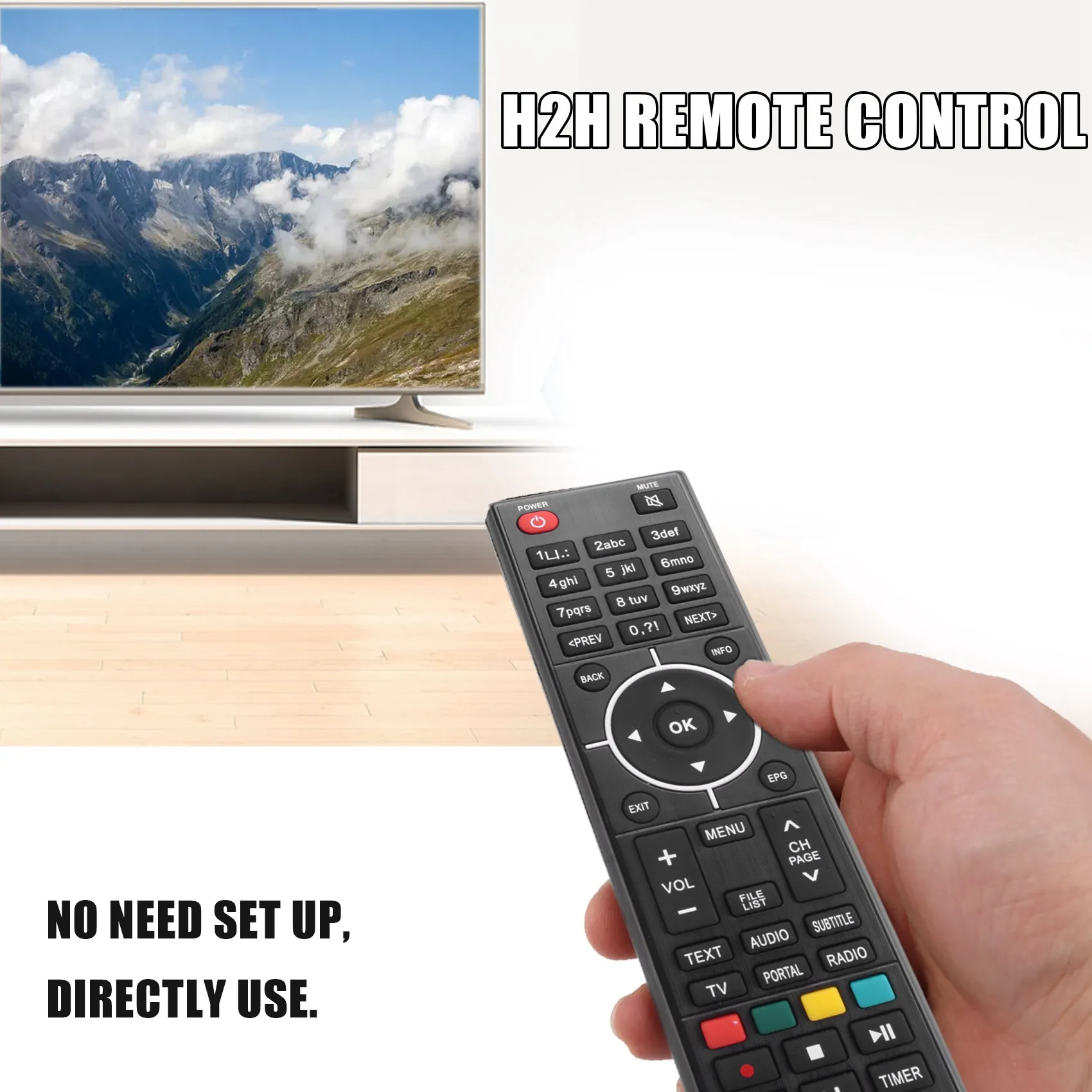 Telecomando HLES del ricevitore satellitare Zgemma Star HS /H2S /H2H /H5 /H5.2S combinato, uso diretto