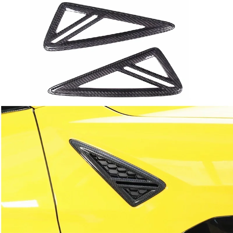 

Real Dry Carbon Fiber Car Front Side Fender Vent Cover Trims For Lamborghini URUS 2018-2021