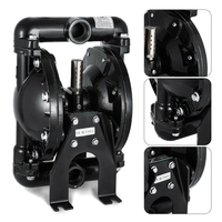 QBY4-25L Air-Operated Double Diaphragm Pump, 1-Inch Inlet/Outlet, 35 GPM Max Flow, Aluminum Body, 150°F Max Temp, High
