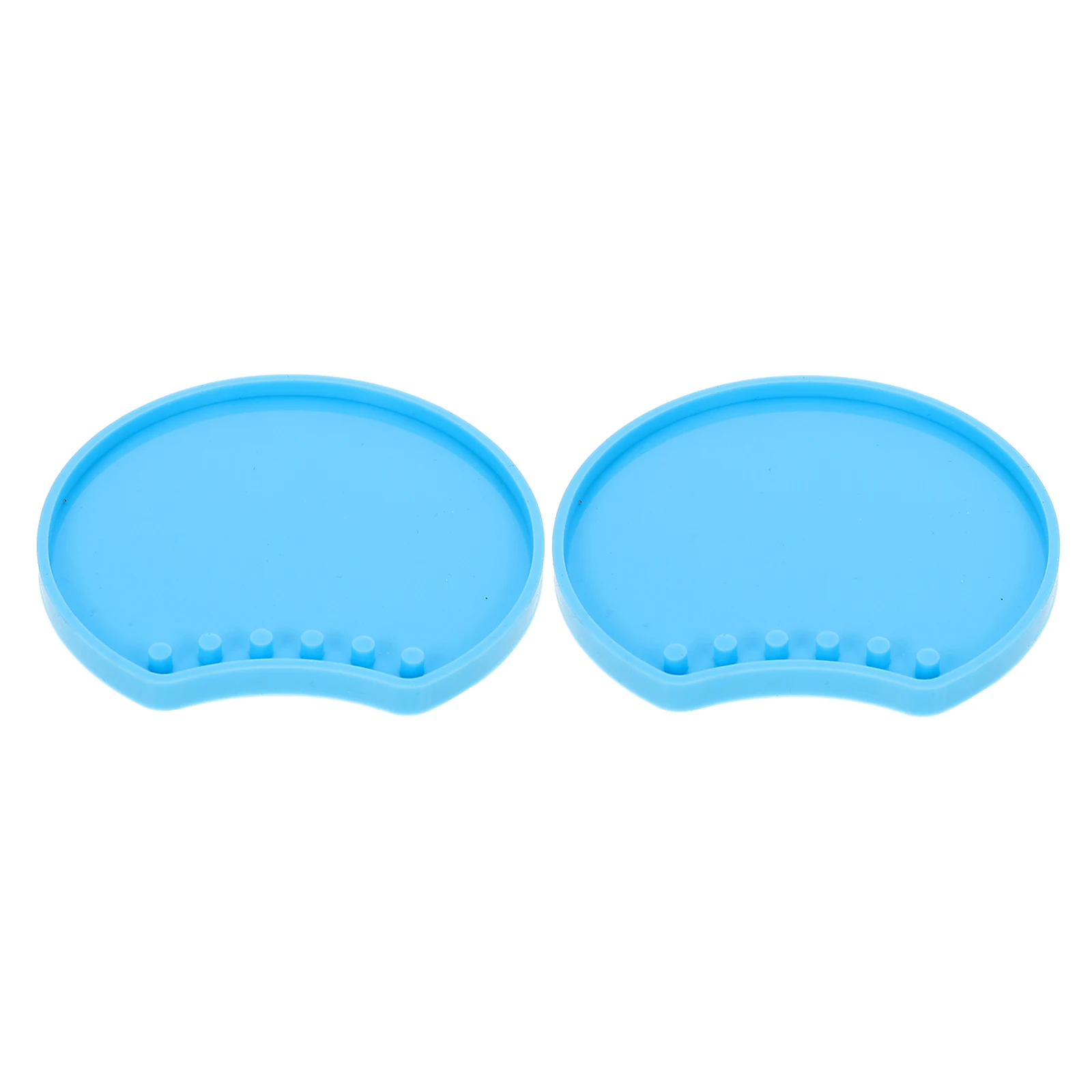 

2pcs Blue Silicone Silicone Molds DIY Epoxy Resin Headband Mouse Headband Mold Ear Shape Jewelry Craft Reusable
