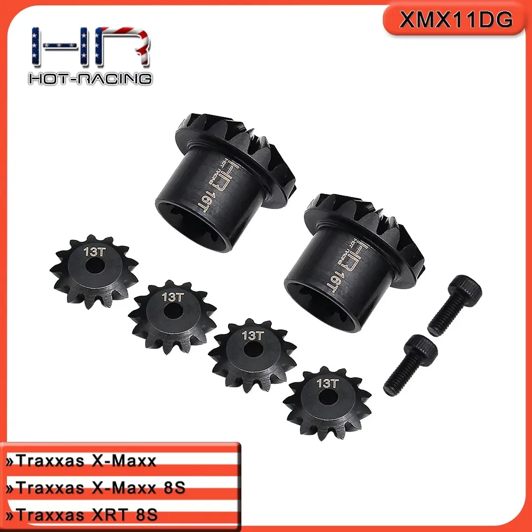 Hot Racing hardened Steel Differential Gear Set For 1/5 Traxxas X-MAXX 6S 8S XRT