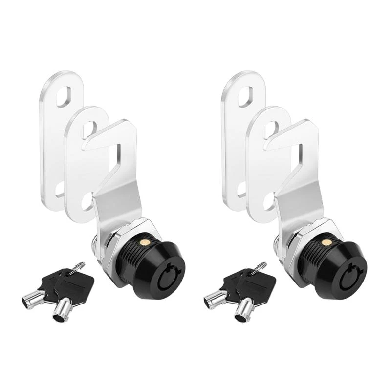 652F 2pcs Cabinet Security Locks Tubulars Keyed Alike Cams Locks set for Tool & Storage