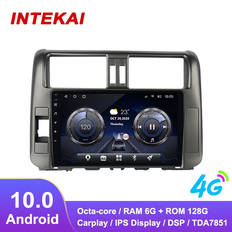 

9" Android 10.0 Car Radio GPS Navigation Multimedia Autoradio Player for Toyota Land Cruiser Prado 150 2009-2013 Audio Stereo