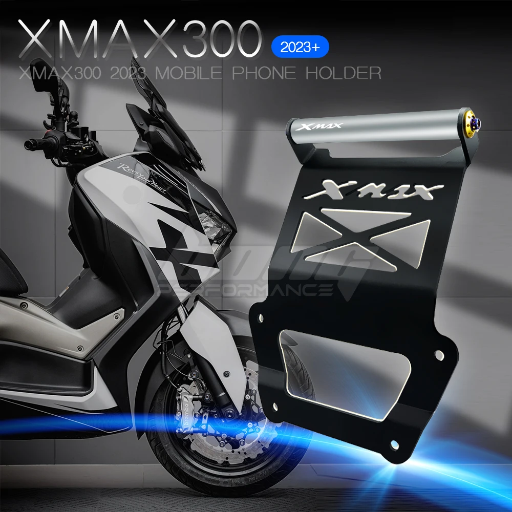 XMAX 300 2023 supporto di navigazione per moto per YAMAHA X MAX 300 2023 supporto per telefono cellulare con staffa di navigazione per asta di espansione