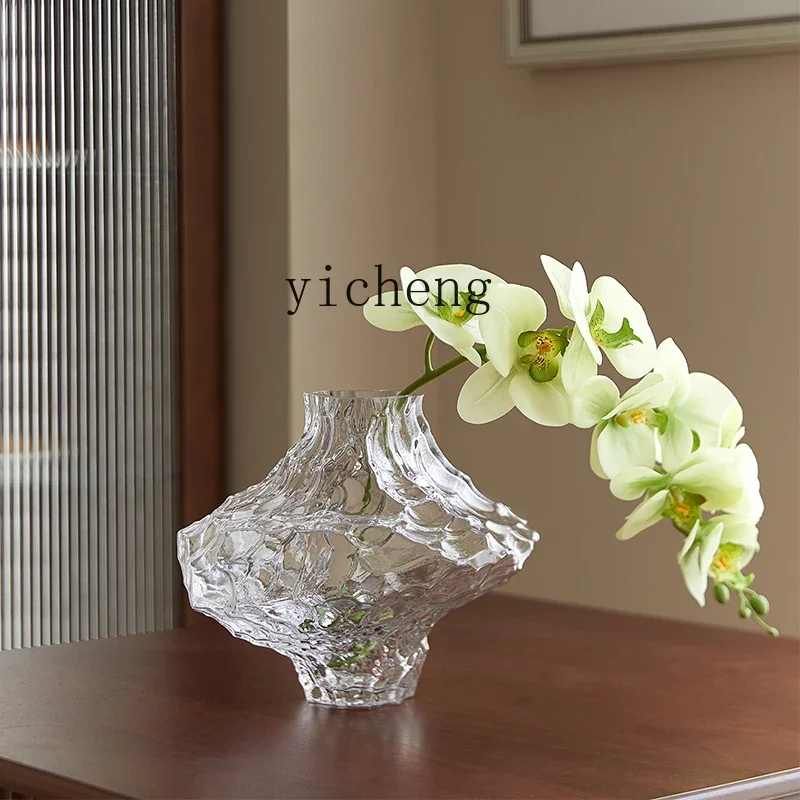 

ZK vase light luxury home living room ornament irregular high sense Nordic style creative small from art flower ware