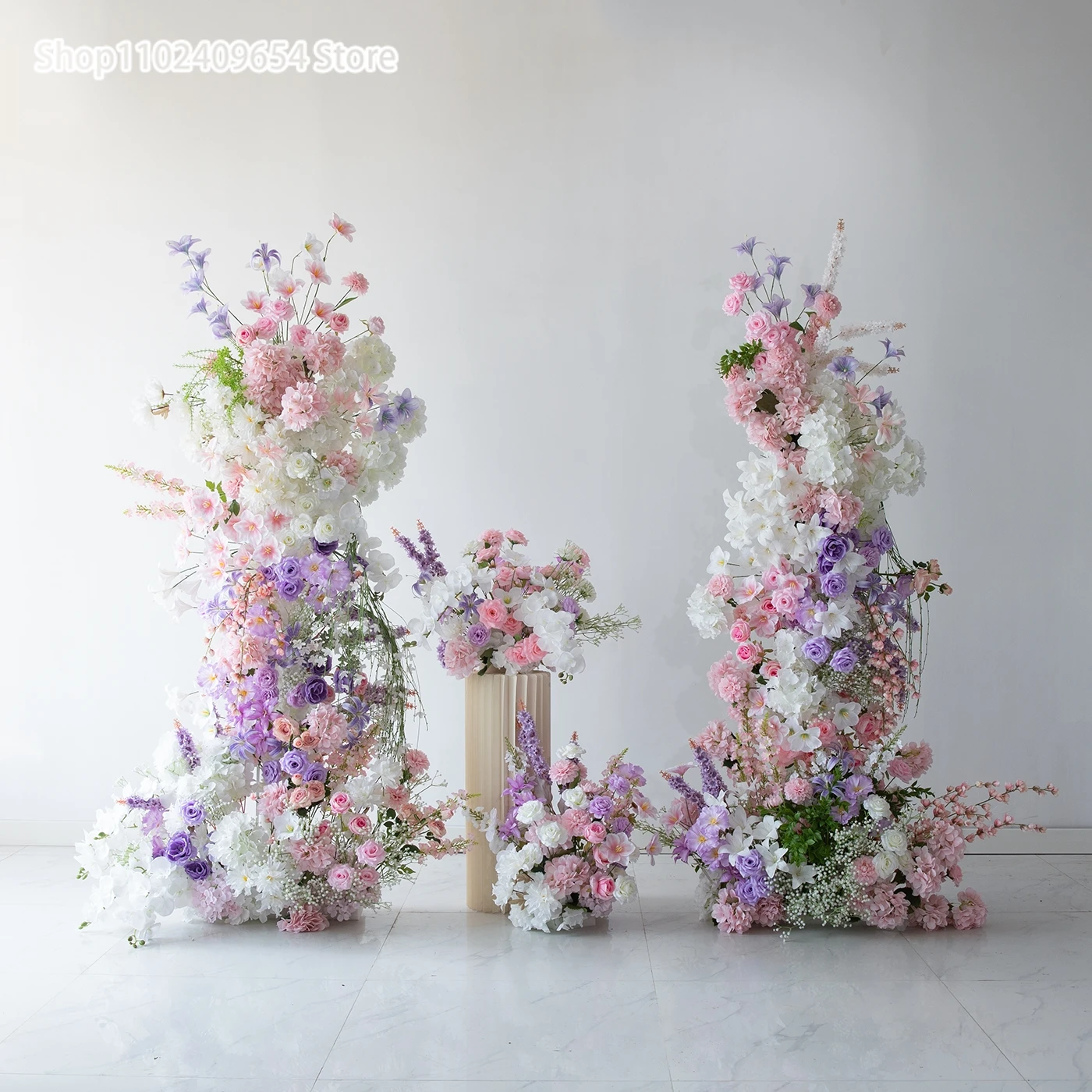 Pink Plurple White Rose, Lily & Peony WeddingKT Board Decor – My Real Experience Setting Up the Perfect Ceremony Backdrop