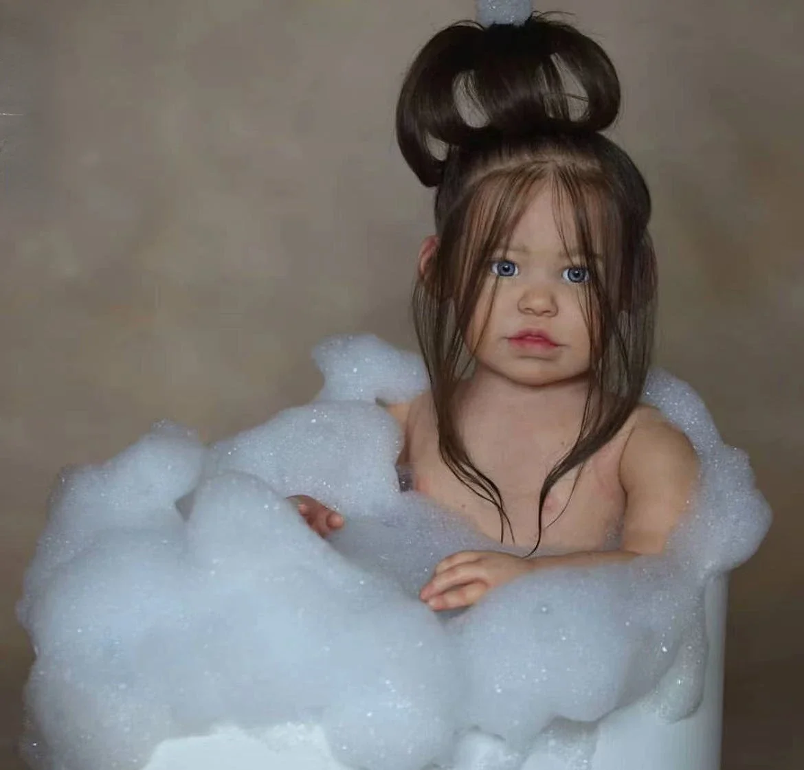 DLS dostosowana ograniczona dostawa 29-calowa lalka Reborn Baby Linh z ręcznie ukorzenionymi włosami już wykończona piękna ogromna dziewczyna