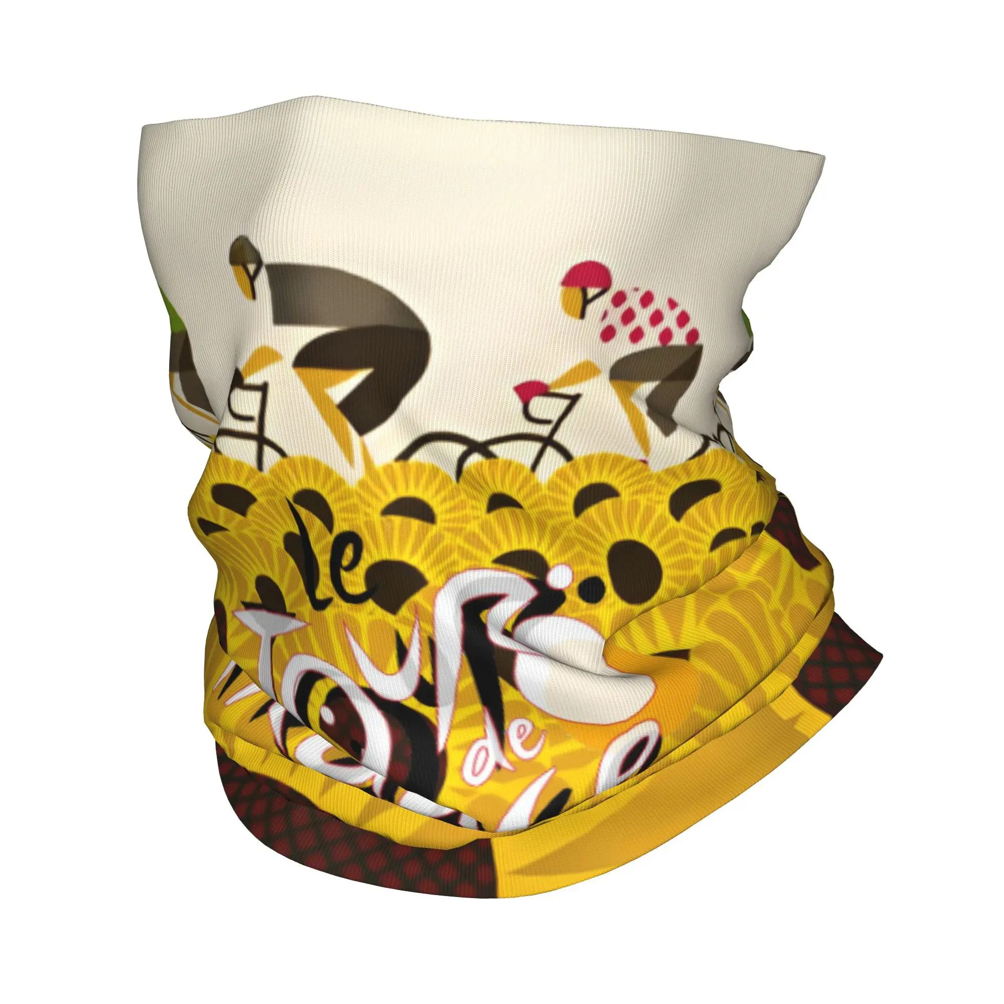 Custom France TDF Tour  Winter Headband Neck Warmer Women Men Hiking Cycling Tube Scarf  Face Bandana Gaiter