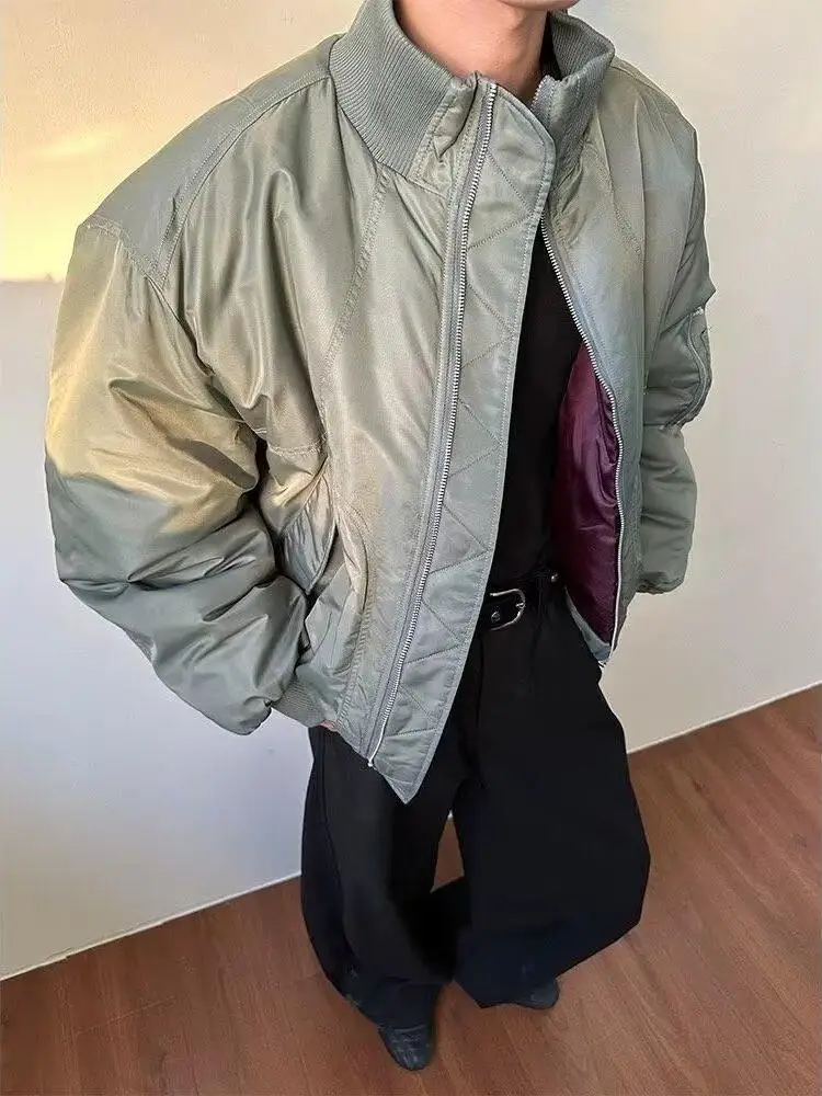 

Мужская осенне-зимняя верхняя одежда American Sle Flight Jaet из хлопка, стиль Cleanfit, высококачественная теплая бейсбольная куртка из хлопка