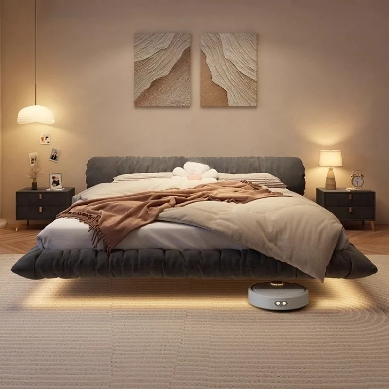 

Modern Unique Bed Upholstered Headboard Fancy Frame Bed Sleeping Dressers Camas De Dormitorio Bedroom Furniture Accessories