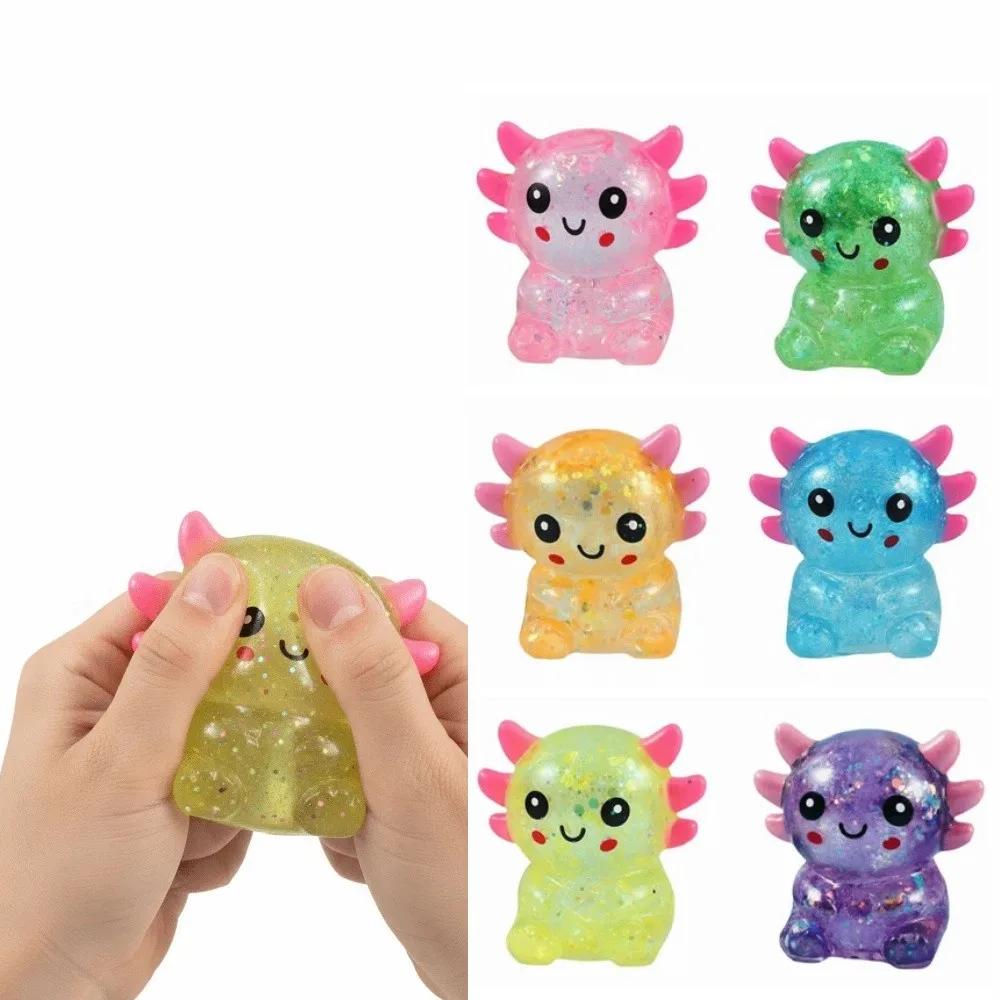 Fun Squeeze Maltose Fidgets Elasticity Maltose Texture Salamander Squishy Portable Slow Rebound Salamander Pinching Fun