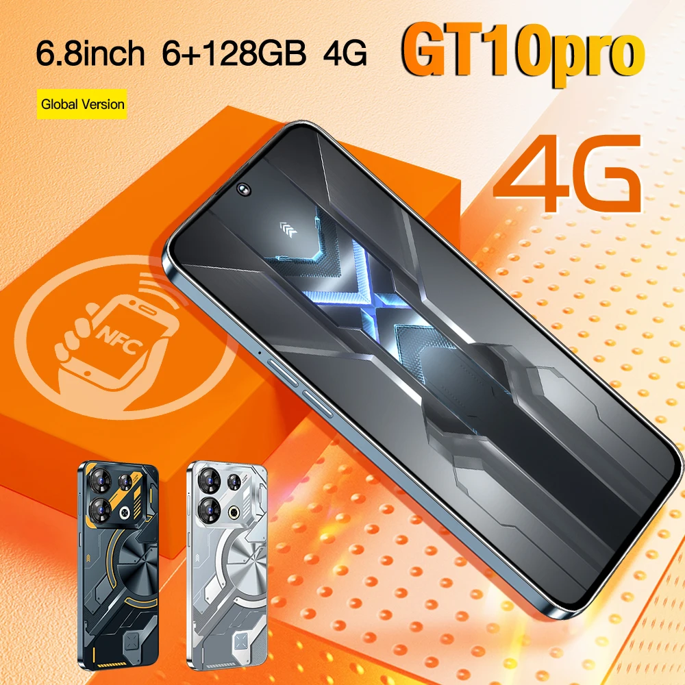 2024 New GT10pro cross-border smartphone 4G perforated HD screen 6+128 favorite gift for friends over 14 years old