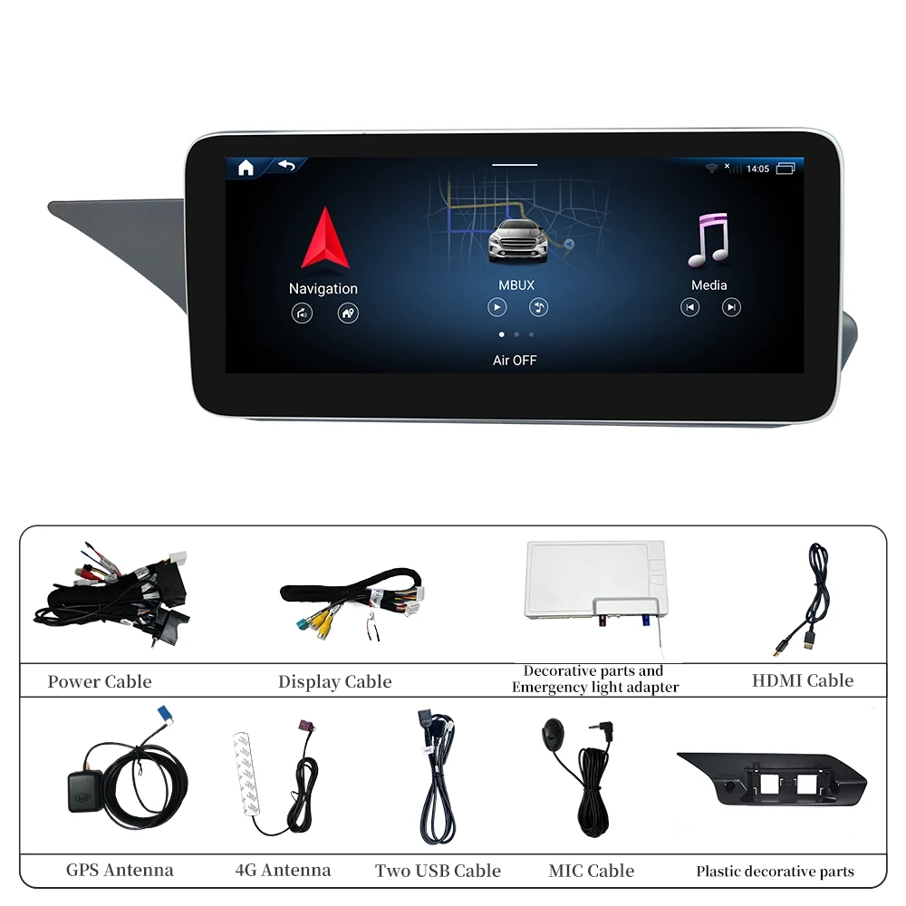 4G Wireless Android Auto Mirroring für E-Klasse NTG 4.5/4.7 Mercedes W212 Apple CarPlay Upgrade 10,25 Zoll 4G Wireless CarPlay Wi-Fi – Detail 10