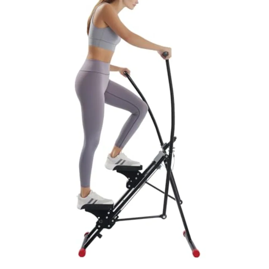 

Stair Stepper for Home Gym Exercise Vertical Climber Machine with Handlebar Extended Step Range Adjustable Pedals Full-Body Wor