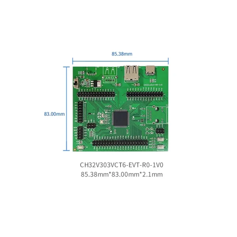 CH32V303 Bewertungs platine EVT System board MCU intelligente RISC-V MCU Demo Board Kit