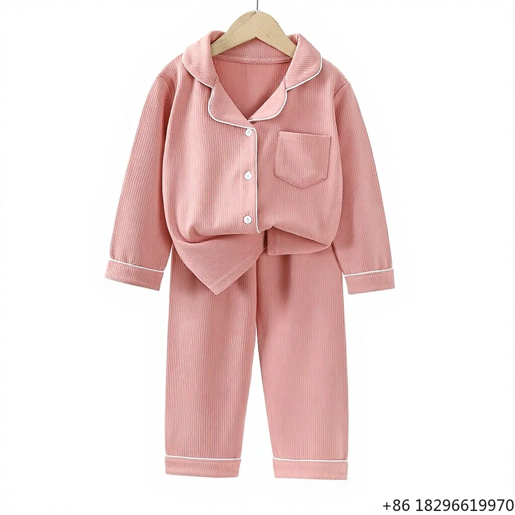 Coral Fleece Polyester Warm Fleece-Lined Garment Dyed Double-Sided Couple Pajamas Women's Thickened Style Winter Men's Moisture