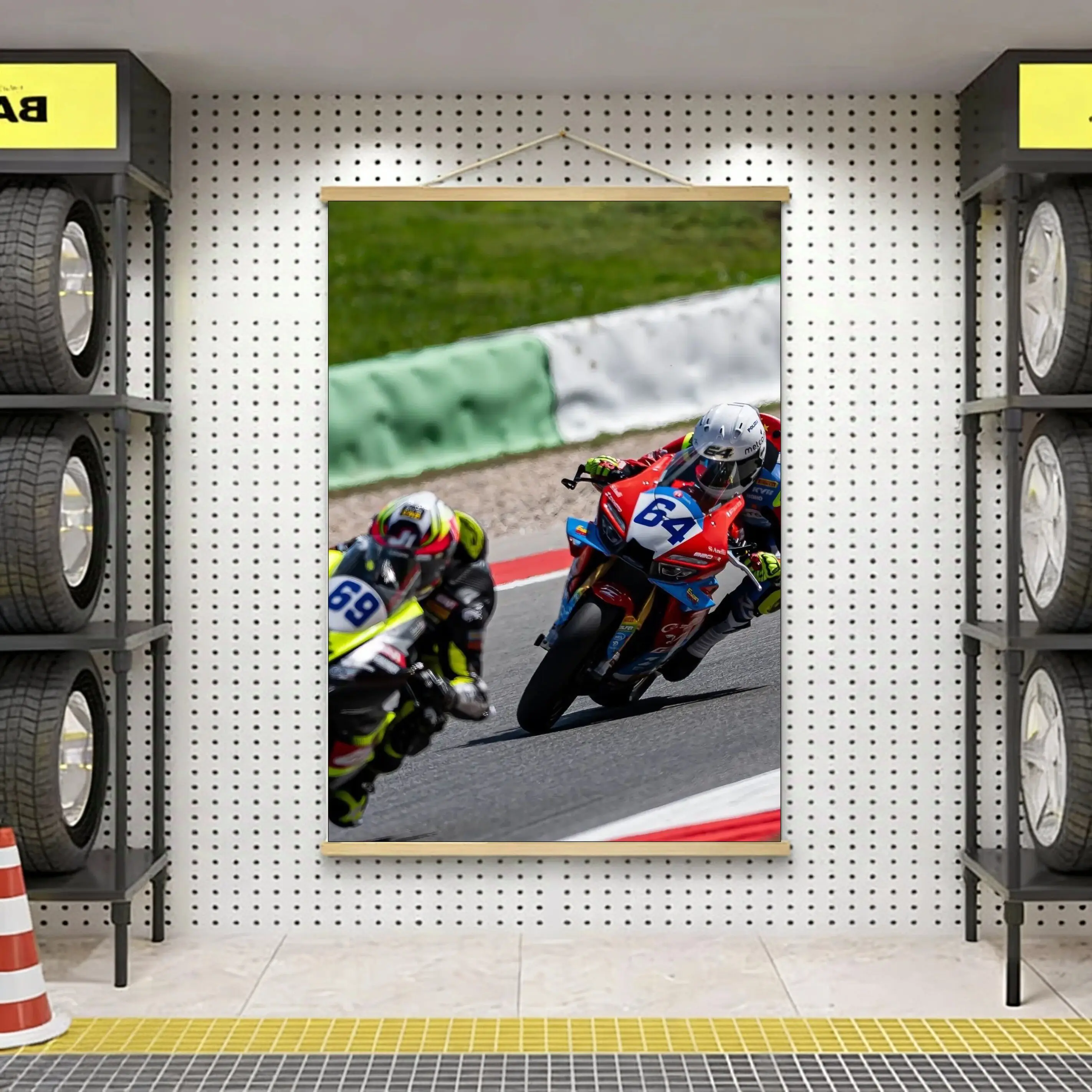 ZHANG XUE S MOTORCYCLE CHAMPIONSHIP COMMEMORATIVE TAPESTRY MOTORCYCLE RACING CHAMPION PAINTING PORTUGAL MOTORCYCLE FAN