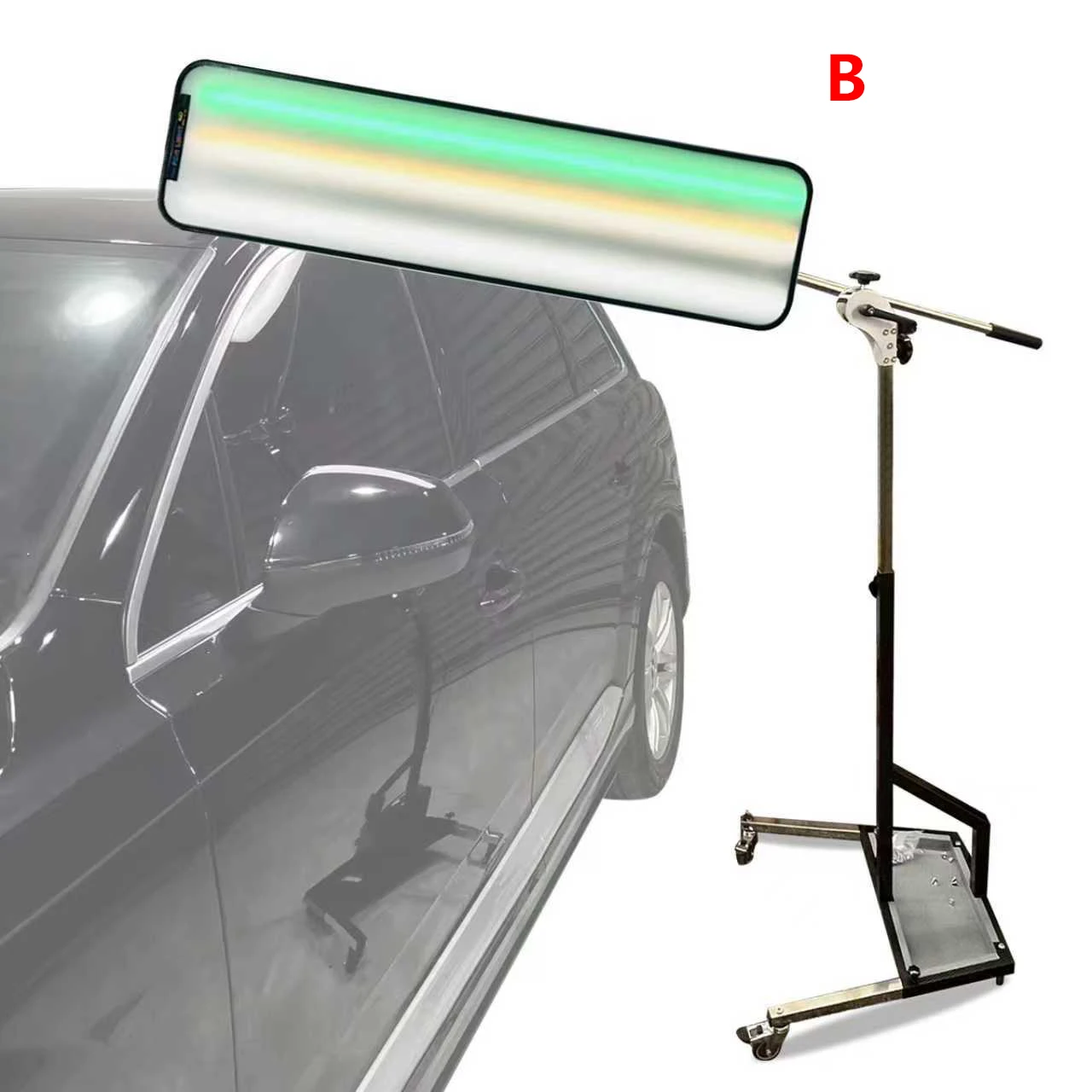 Heavy Duty PDR Light Car Paintless Dent Repair Lamp With Adjustable Holder, Reflector Board Dent Removal Tools, 93*26cm Large