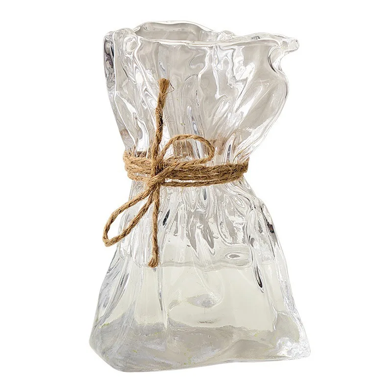 CX light luxury colorful origami irregular glass ins style home tulip vase living room model room ornament