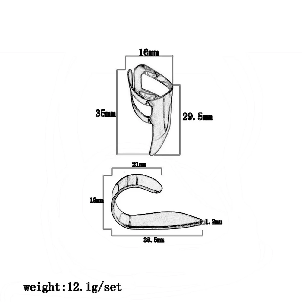 

4 Pcs Silver Finger Cover Premium Guitar Picks Bass Professional Thumb and Accessories Portable