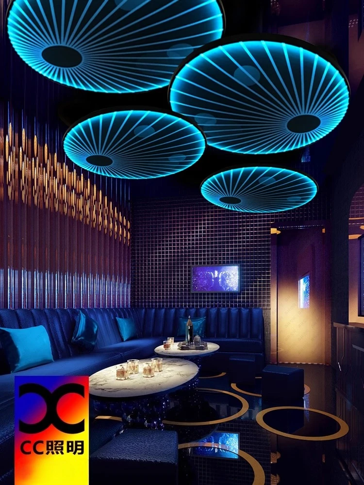 Sunflower Bar Ambient Light Billiards Hall BBQ Shop KTV Foot Bath Shop Video Game City Shopping Mall Catering Hot Pot Restaurant