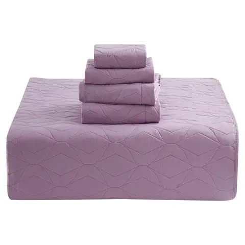 ट्विन बेडस्प्रेड, 4-पीस एलिप्स वेव लाइटवेट कवरलेट 10 best sales सोब्रेकामा - №1