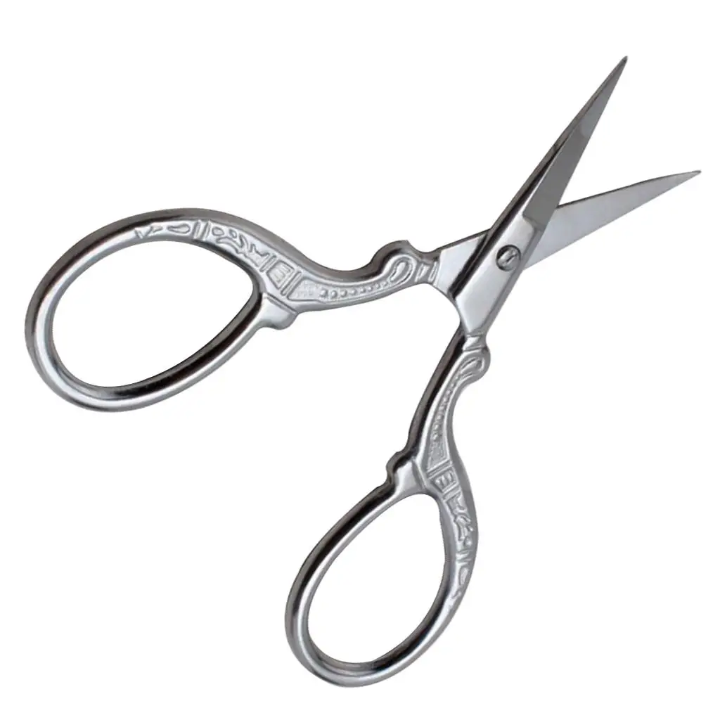 Nożyczki do pielęgnacji wąsów i włosów na twarzy ze stali nierdzewnej o długości 1,9 cala