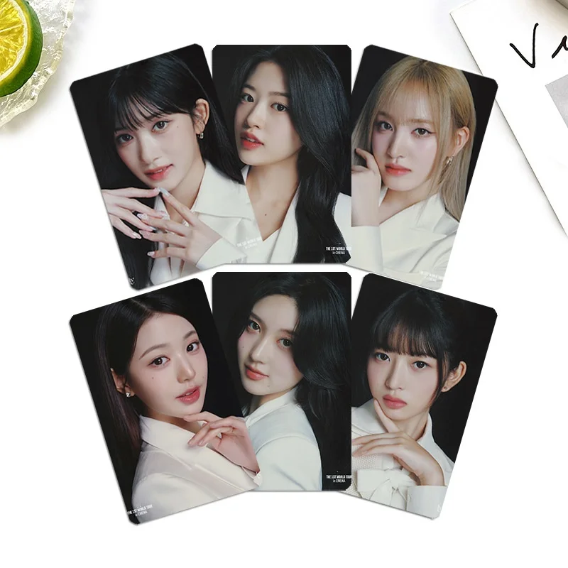 KPOP Wonyoung Yujin Leeseo Gaeul LIZ REI HD Photocards 6Pcs/Set Pop-up Store LOMO Cards Double Sides Postcard Fans Collection