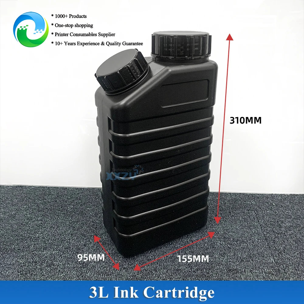 XXZY 3L Ink Cartridge Eco Solvent Printer UV Machine Continuous Ink Supply System Cartridge 3000ml