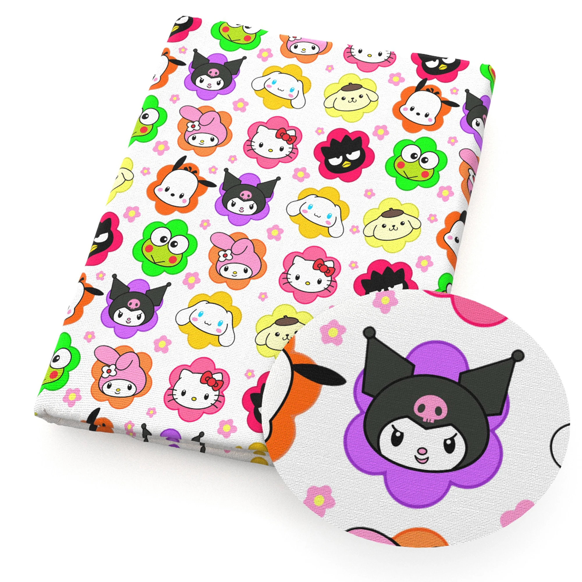 سانريو 50*145 سنتيمتر خليط نسيج القطن والبوليستر لخياطة الأنسجة اللحف الأقمشة التطريز المواد DIY بها بنفسك اليدوية #6