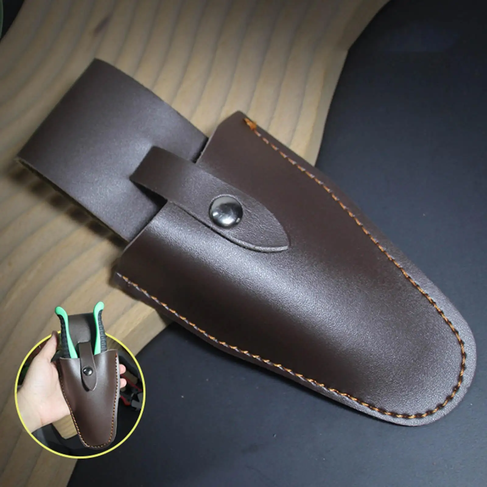 

Embroidery Scissors Sheath Pruning Belt Cover PU Leather Shear Cases Tool Holsters for Gardening Shears Garden Pruner