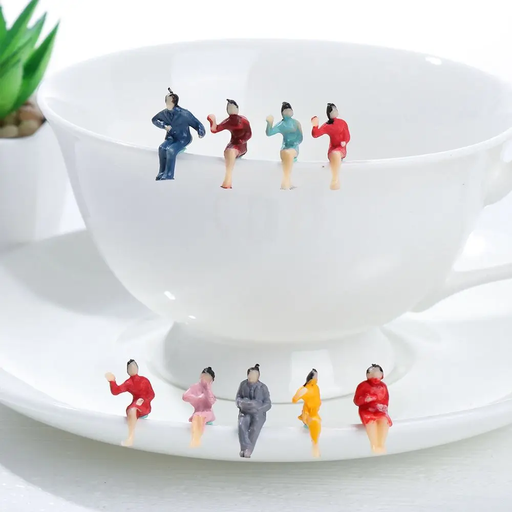 نماذج شخصيات متنوعة الألوان ، مشهد تدريب ، شخصية ذاتية الصنع ، بناء ساخن ، ركاب ، 1:87 ، 10