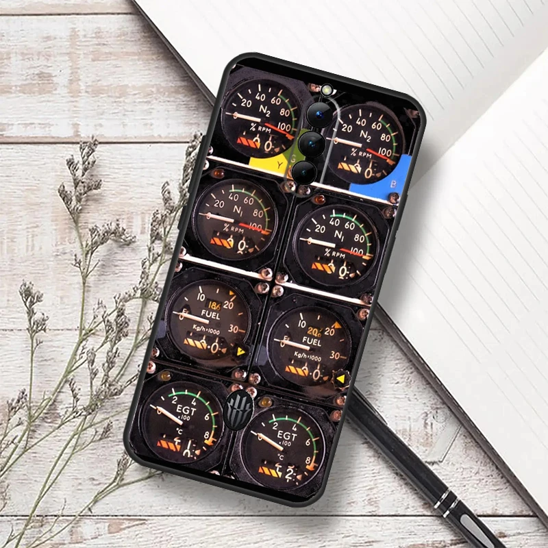 حافظة أدوات قمرة القيادة لطائرة هليكوبتر الطيران لهاتف ZTE Nubia Red Magic 10 Pro Plus 6 7 8 9 6S 8S 9S Pro 5G 6R RedMagic 10 Air Funda