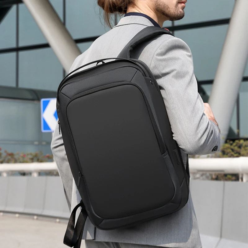 Heroic Knight Men’s Business Backpack Large Capacity 15.6“Laptop Bags Anti Theft Travel Waterproof USB Charging Luxury Backpack