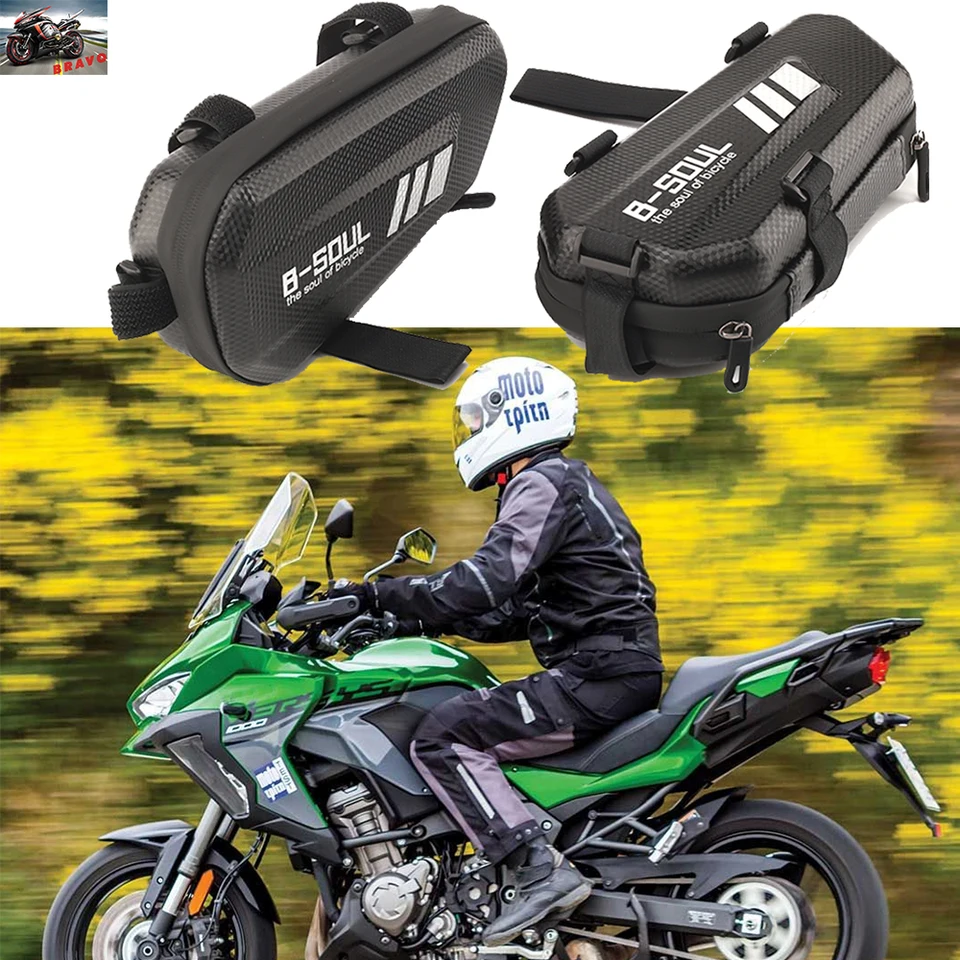 Waterproof Hard Shell Triangle Side Case Bag For Kawasaki Versys