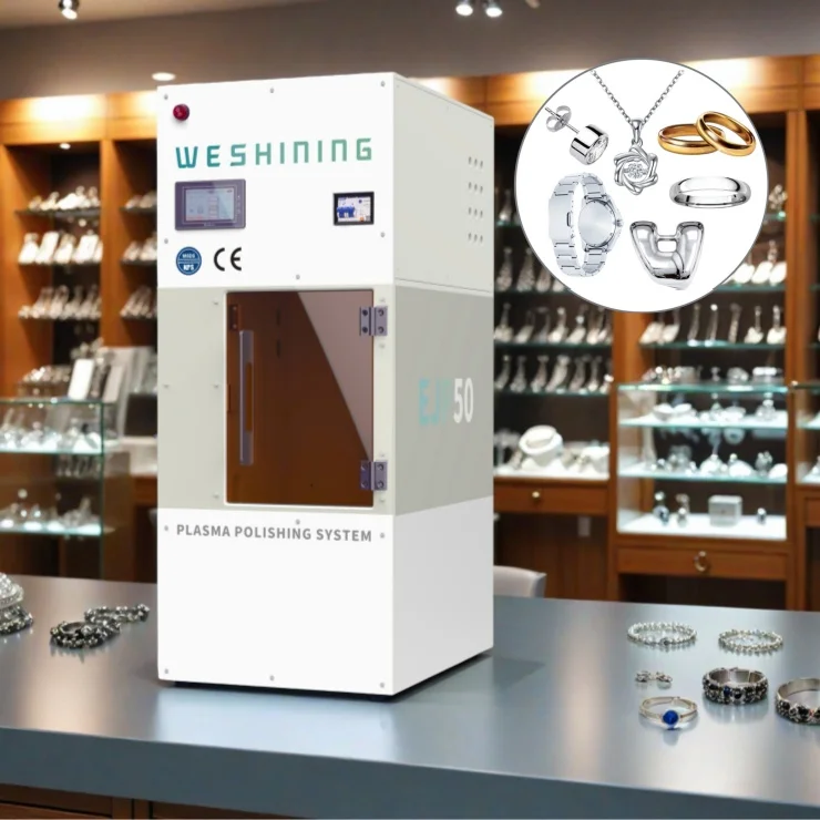 Macchina automatica per lucidare gioielli in argento 92.5 con tubo ad anello in rame liquido con vassoio in metallo lucido in ottone elettroplasma per realizzare gioielli