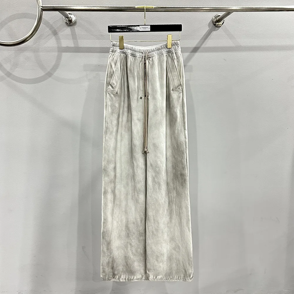 

High Street R0 Women's Top Quality Trousers Men's Washed Casual Pants Y2k Men's Clothing Women's Clothes