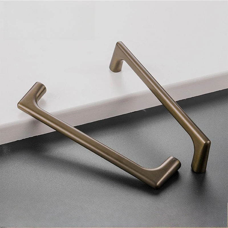 

Современные ручки шкафа из цинкового сплава, золотые ручки для ящиков для гардеробной мебели