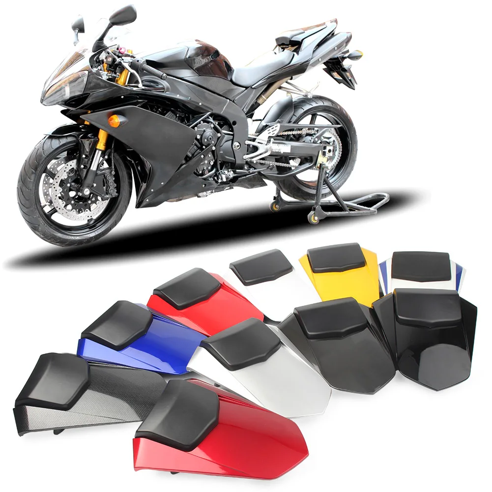 Motorcycle Rear Pillion Passenger Cowl Fairing ABS Seat Back Cover For Yamaha YZF R1 2007 2008 / YZF-R1 07 08