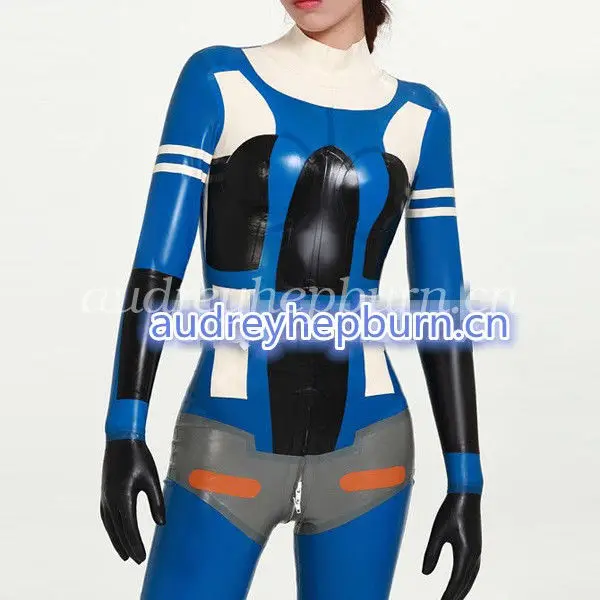 

100% New Latex Rubber Bodysuit Handsome Racing Suit Catsuit Size XXS-XXL