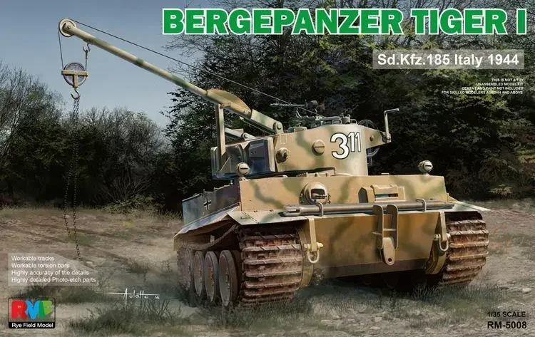 

RMF RM5008 1/35 Bergepanzer Tiger I Sd.Kfz.185 Италия 1944 г. Комплект модели