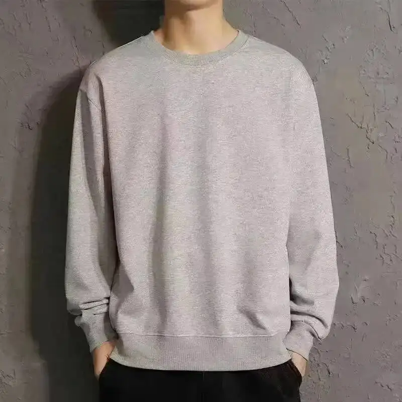 

Versatile Casual Men's Sweatshirt Classic Round Neck Sports Style Home Top For Spring And Autumn Outer Wear