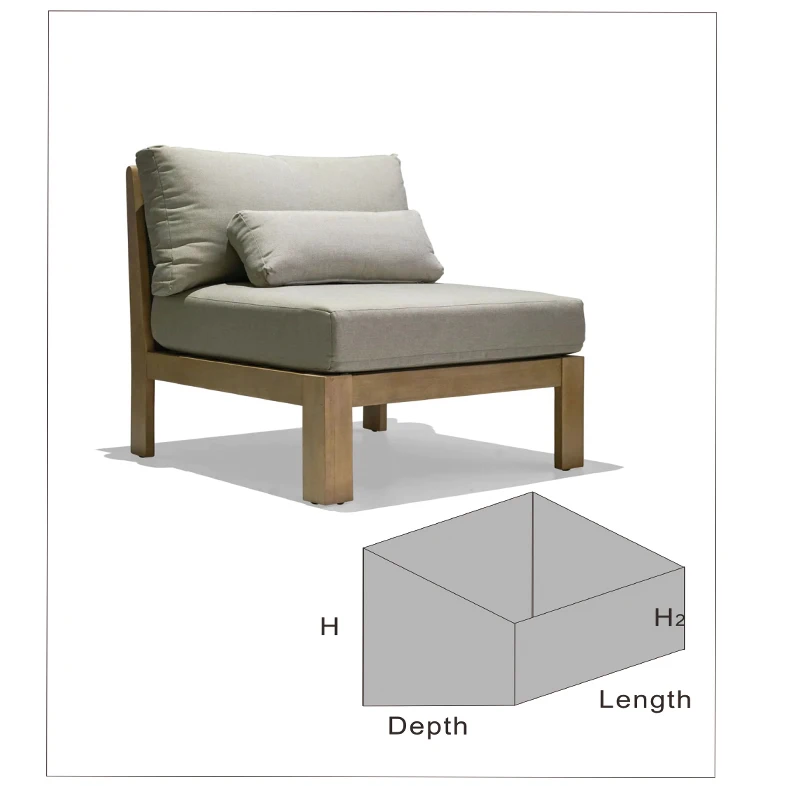 Wasserdichter Bezug für Lounge-Sessel, 74 x 80 x 80, 45 H cm, 135 x 80 x 80 45 H cm, Regenschutz, Stuhlbezug, Schutz, Regen, Oxford, maßgeschneidert