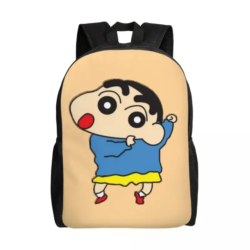 Mochila para laptop Shinchan TV Series para homens e mulheres, bolsa casual para estudante universitário