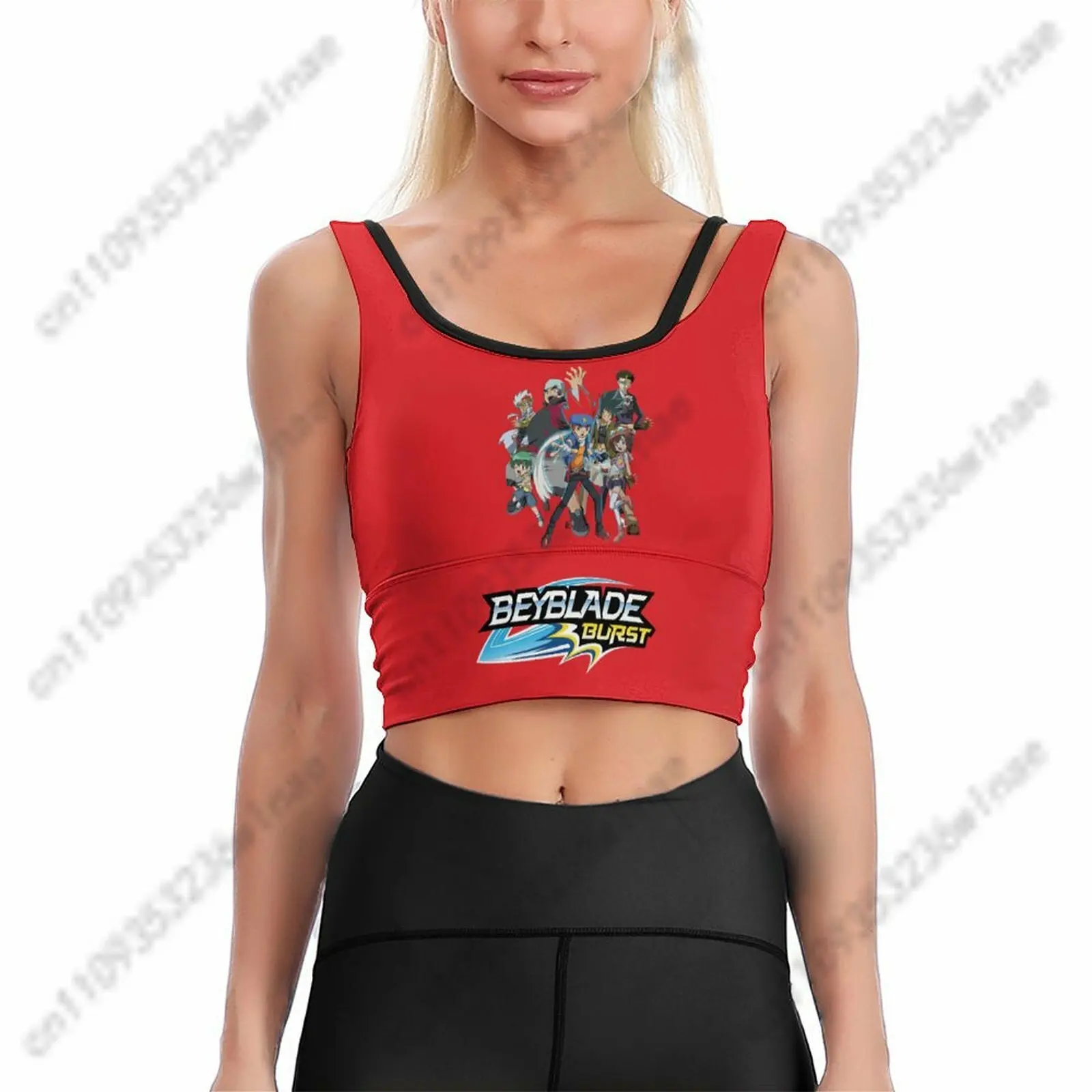 

Beyblade Tank TopS Womens Sleeveless Shirt Soft Skin-friendly Breathable Moisture-wicking Top Custom Gif