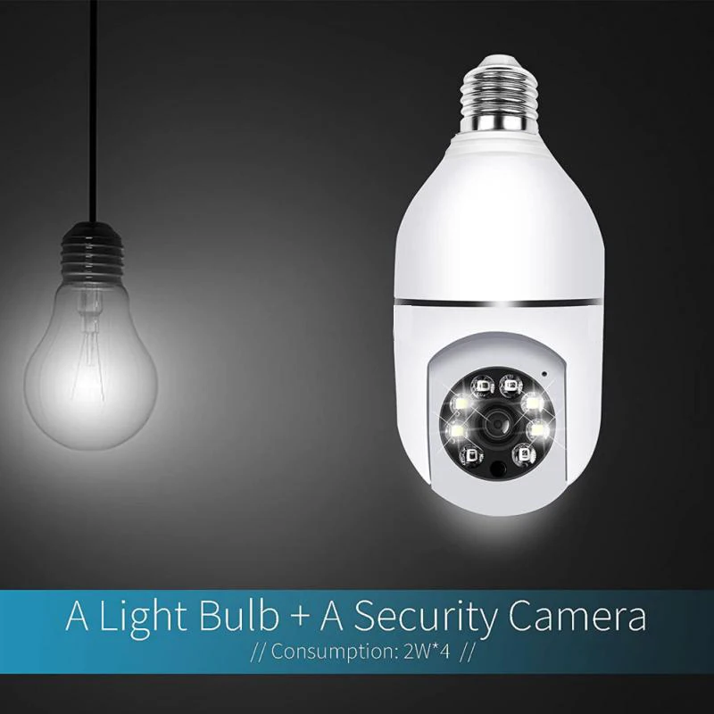 WiFi Bulb Security Camera 6