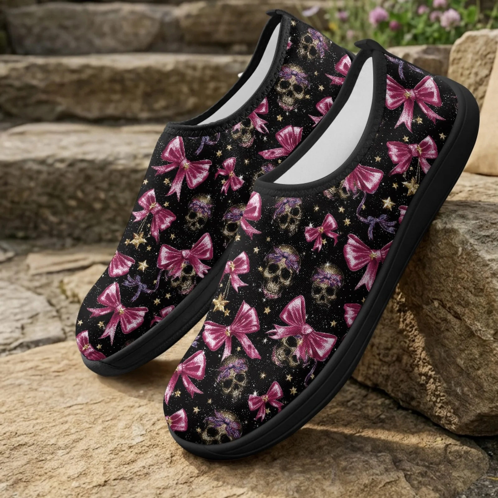 PENSTROLL Skulls Fashion 2026 Zero Drop Shoes Barefoot Minimalist Shoes for Men Versatile Walking Shoes for Men