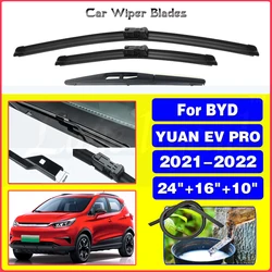 Car Wiper Blades For BYD YUAN EV PRO 2021 2022 Front Rear Windscreen Windshield Wipers Car Goods 24